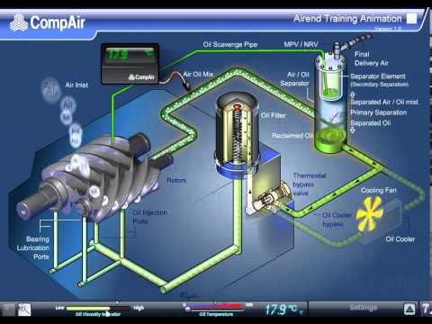 Vòng Tuần Hoàn Của Dầu Trong Máy Nén Khí
