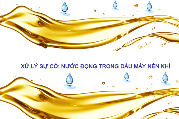 sự cố nước đọng dầu máy nén khí